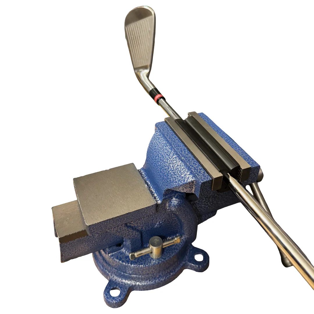 Golf Club Bench Vise Clamp With Anvil for Re-Gripping & Club Repair