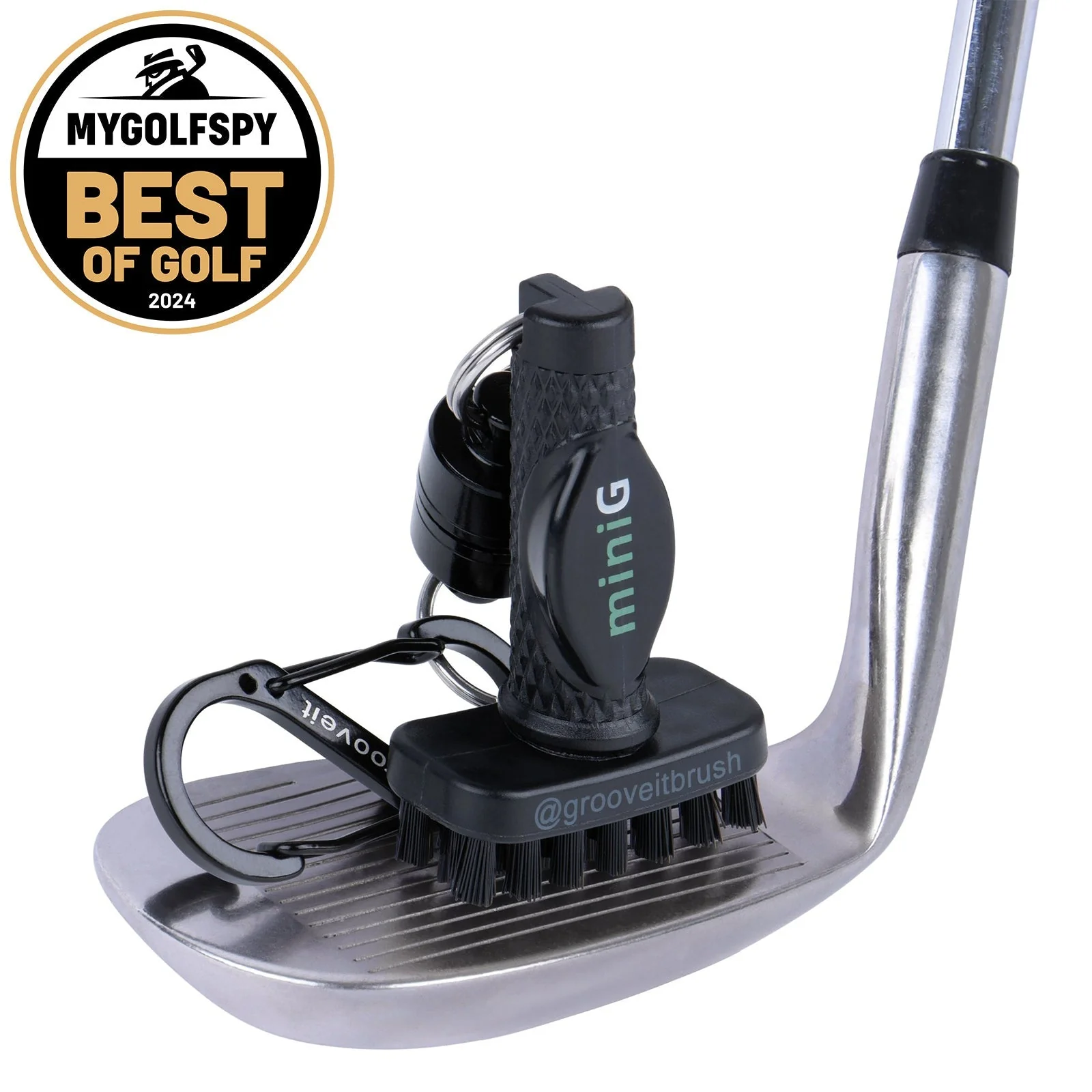Grooveit miniG – Compact Dry Golf Club Cleaning Brush