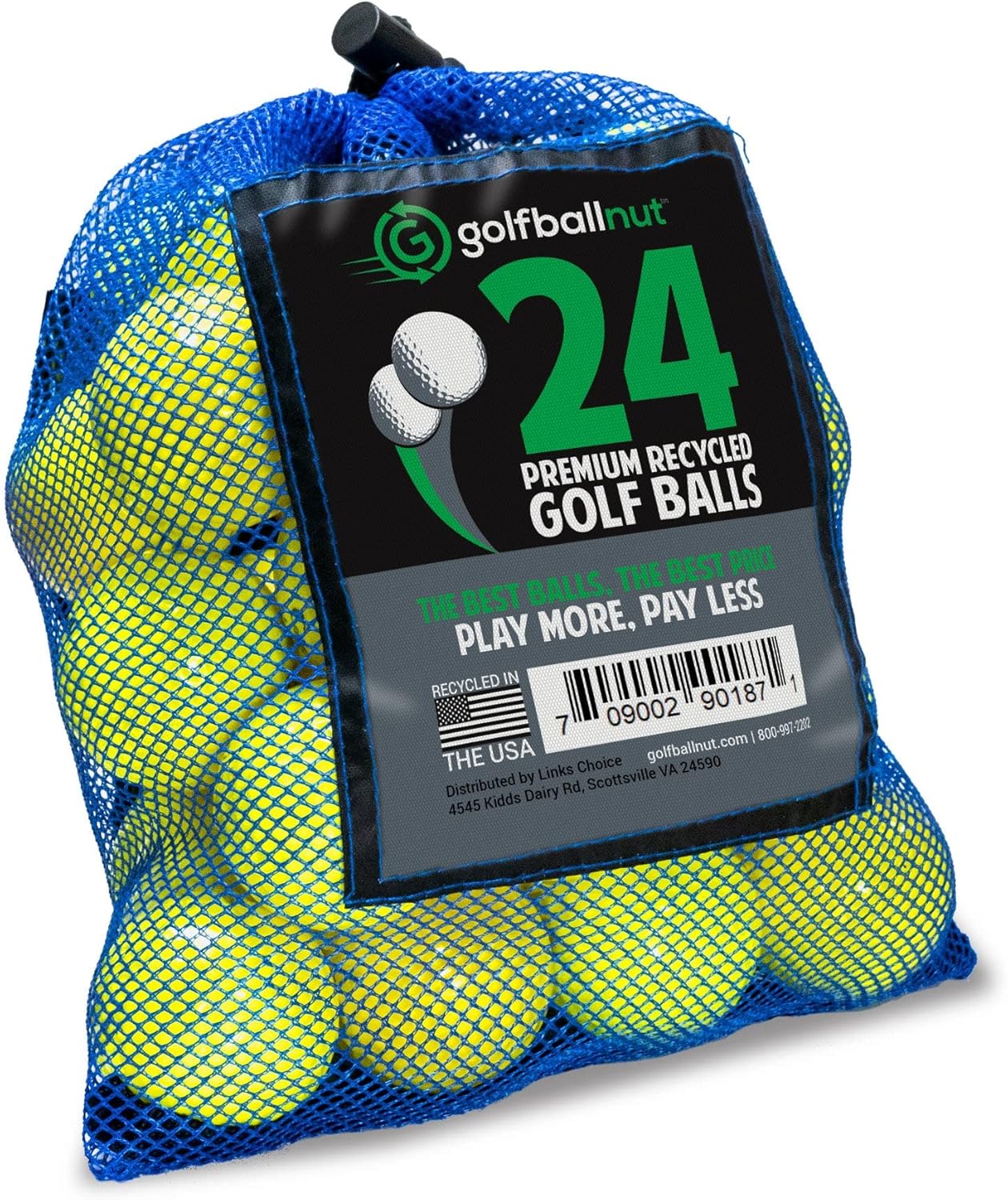 Used Bridgestone Yellow Mix Golf Balls - Bulk Mesh Bags - Image 4