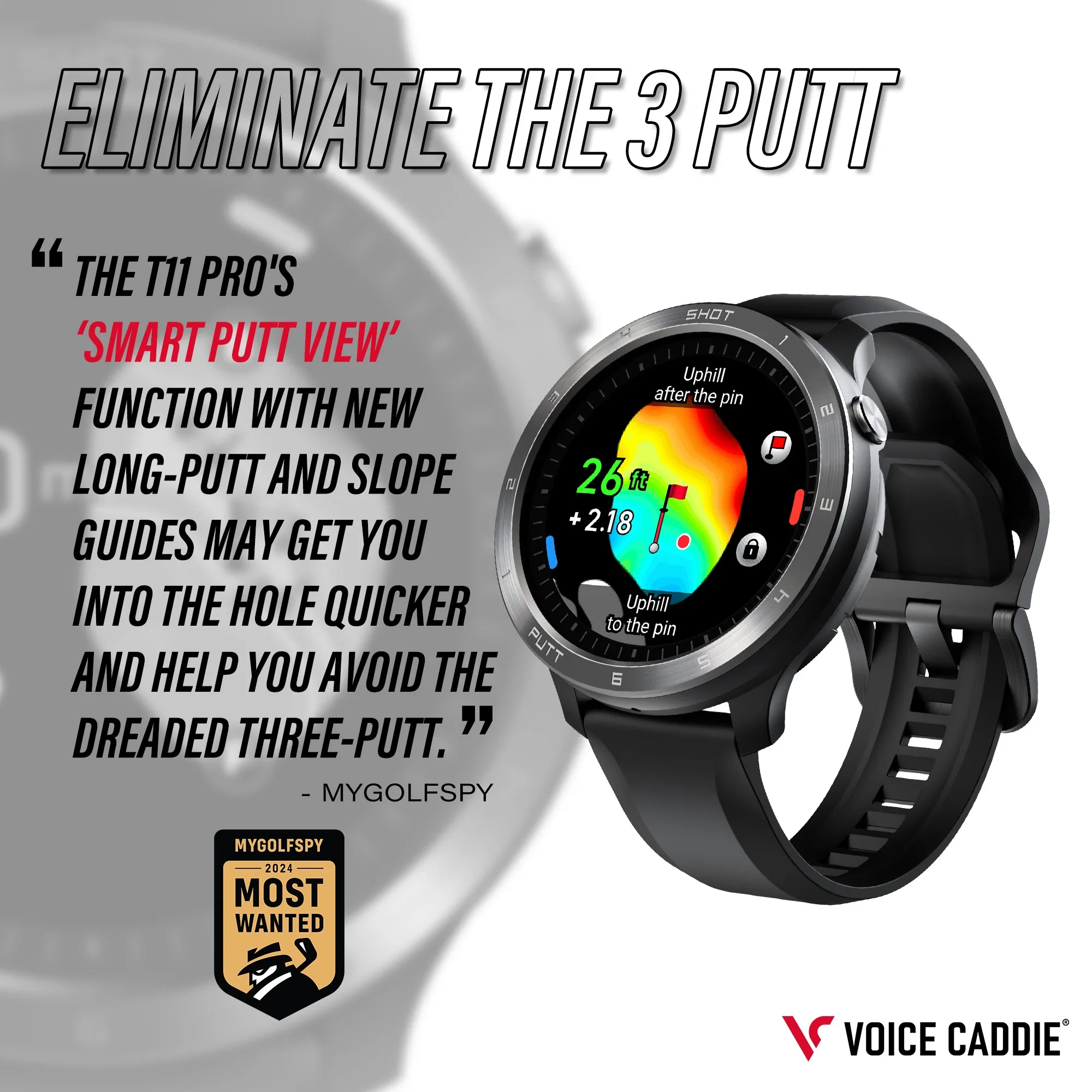 Voice Caddie T11 Pro Golf GPS Watch - Image 8